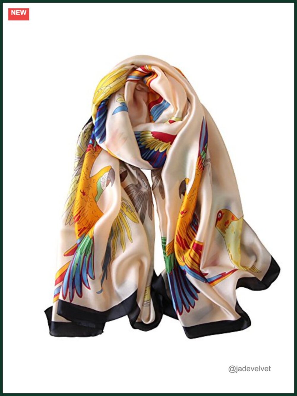 100% Mulberry Silk Scarf Large Lightweight Satin Wrap Shawl 70x35